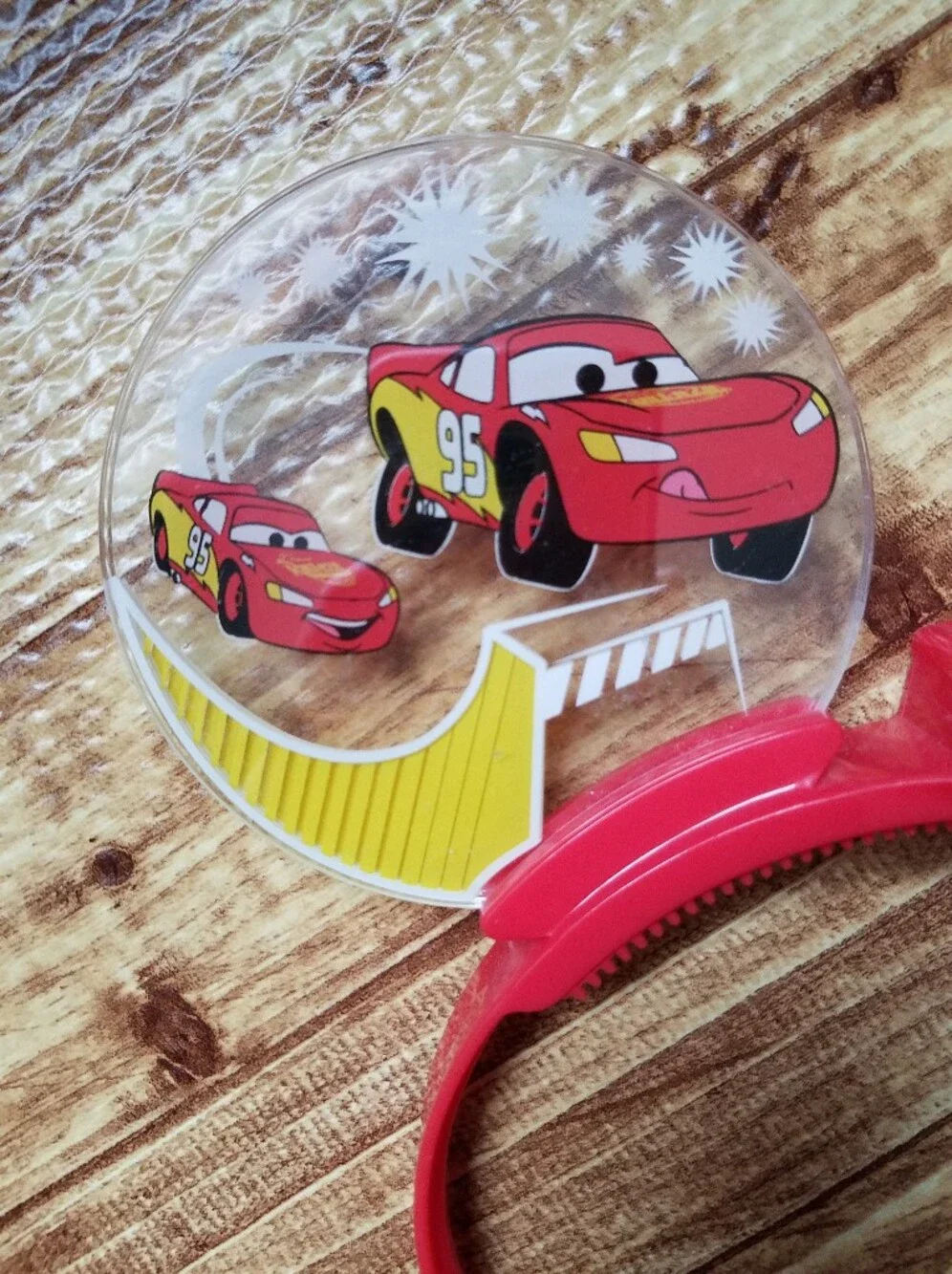 Disney Parks Cars Land Lightning McQueen Light Up Mickey Ears Headband DCA - Picture 5 of 8